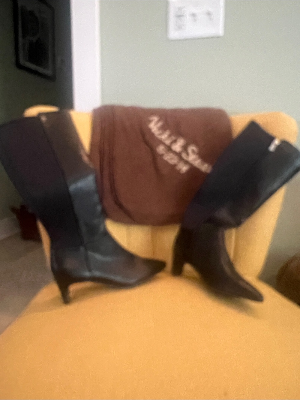 Kenneth Cole Reaction Black Heeled Boots
